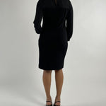 Abito M/Lunga Scuba E Georgette Rinascimento Curvy 