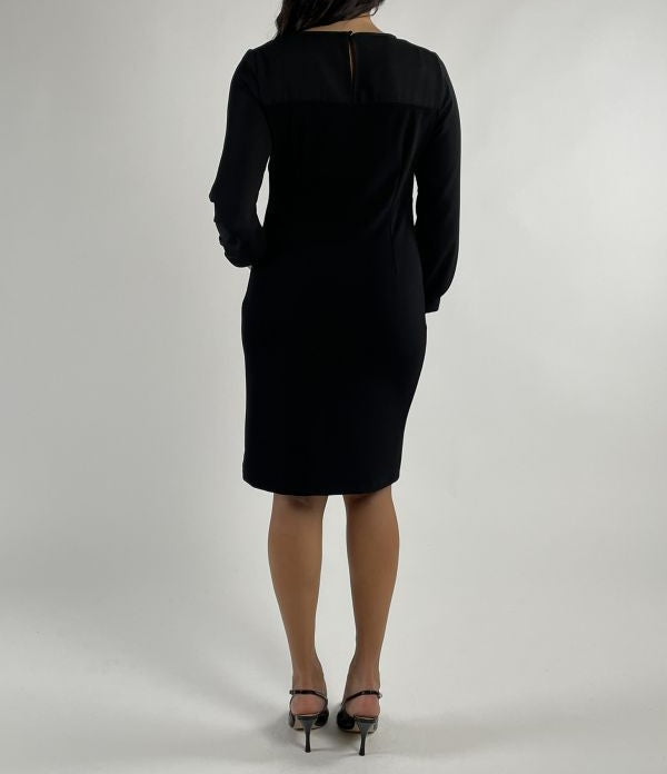 Abito M/Lunga Scuba E Georgette Rinascimento Curvy 