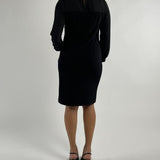 Abito M/Lunga Scuba E Georgette Rinascimento Curvy 