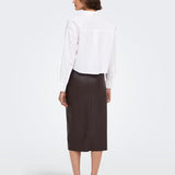 Gonna Bitten Faux Leath Pencil Skirt Cc Otw Only 