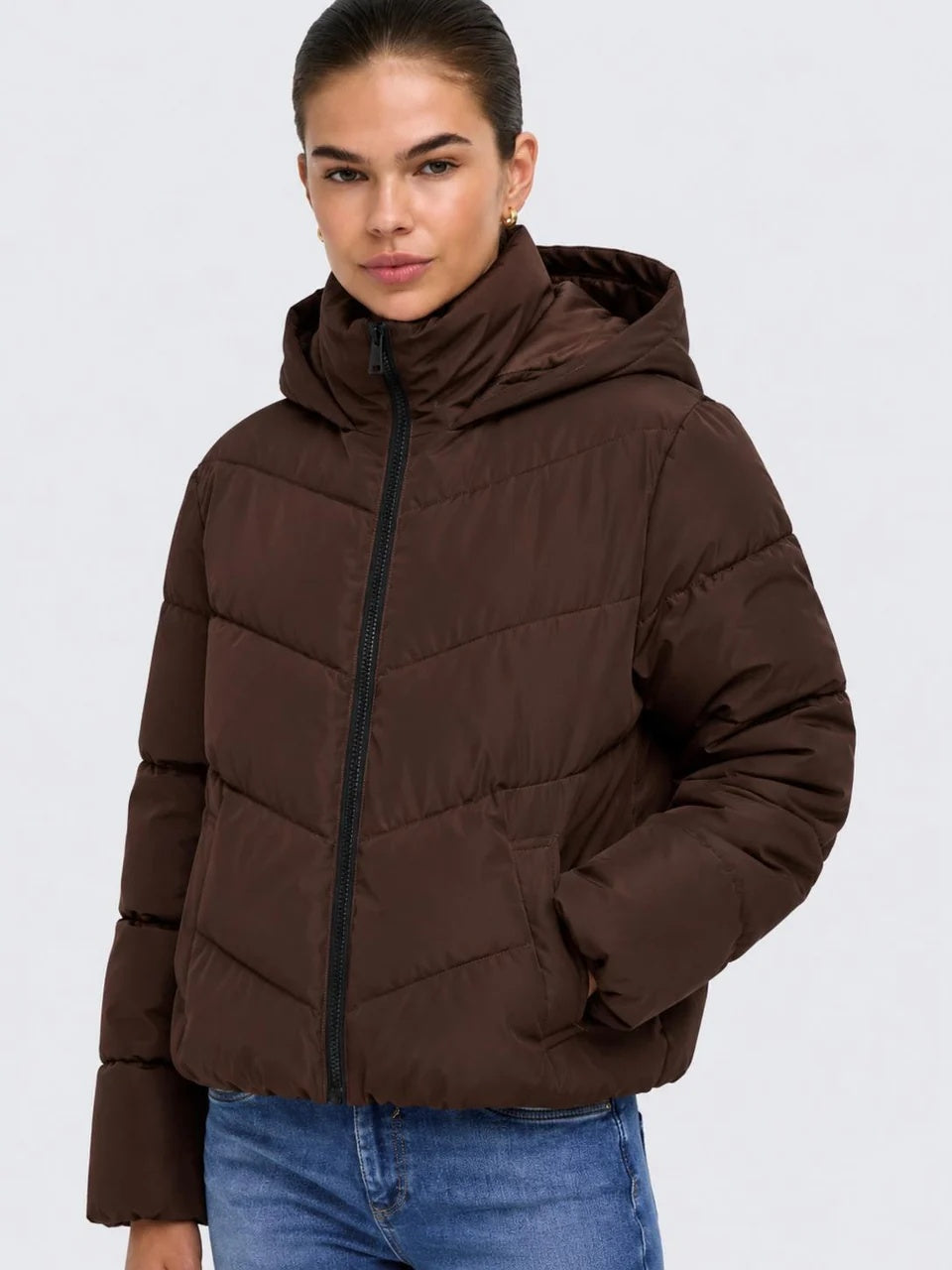 Giubbotto Clair Puffer Hood Jacket Cc Otw Only 