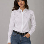 Camicia Evora Aida L/S Embell Shirt Wvn Only 