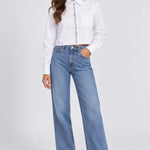 Camicia Rumaya L/S Cropped Emb Shirt Wvn Only 
