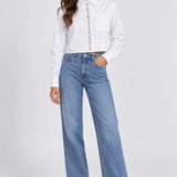 Camicia Rumaya L/S Cropped Emb Shirt Wvn Only 