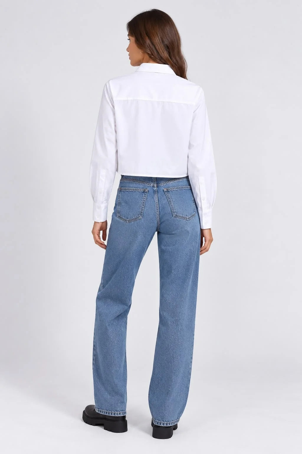 Camicia Rumaya L/S Cropped Emb Shirt Wvn Only 