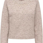 Maglia Miggie Ls O-Neck Pearl Knt Only 