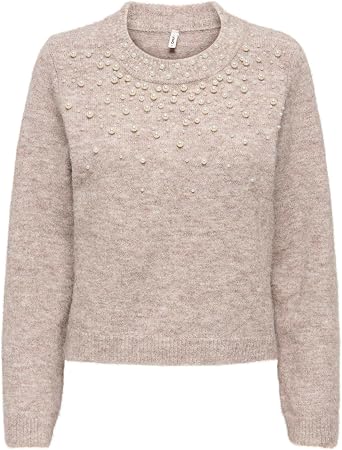 Maglia Miggie Ls O-Neck Pearl Knt Only 
