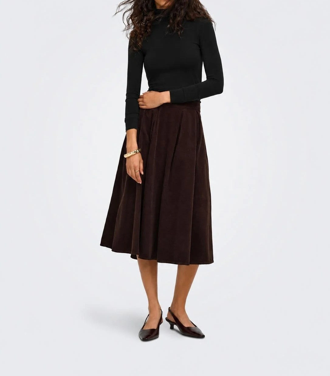 Top Glamour L/S Roll-Neck Top Jrs Only 