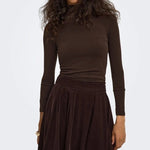 Top Glamour L/S Roll-Neck Top Jrs Only 