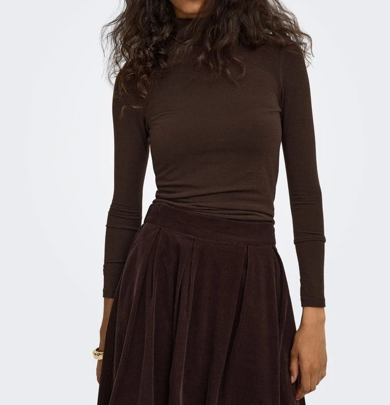Top Glamour L/S Roll-Neck Top Jrs Only 