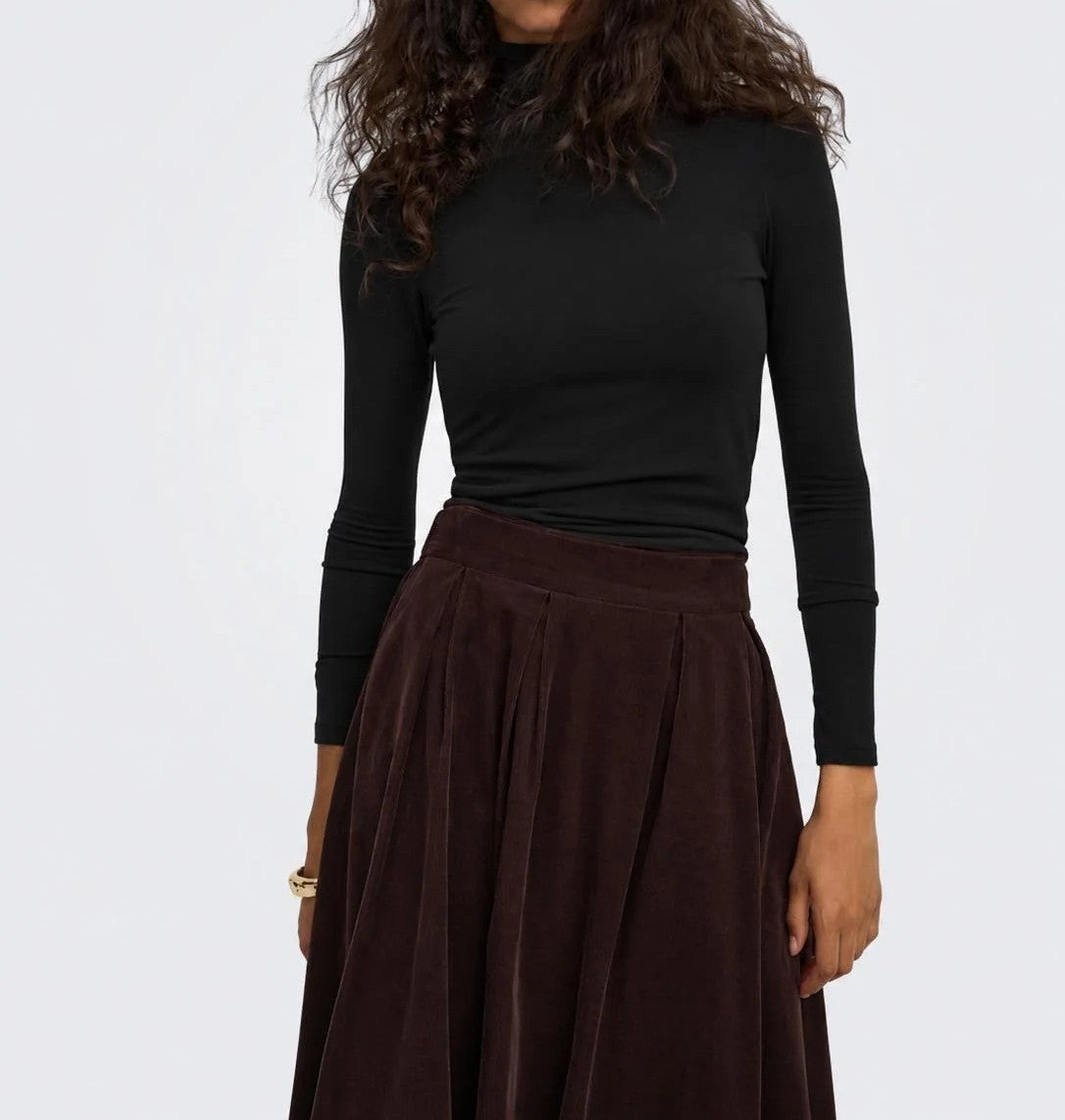 Top Glamour L/S Roll-Neck Top Jrs Only 