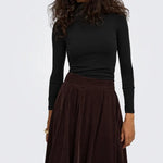 Top Glamour L/S Roll-Neck Top Jrs Only 