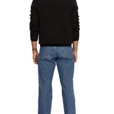 Maglia Dane Ls Knit Structure Crew Neck Selected 