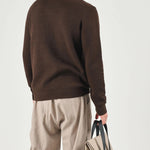 Maglia Dane Ls Knit Structure Crew Neck Selected 