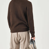 Maglia Dane Ls Knit Structure Crew Neck Selected 
