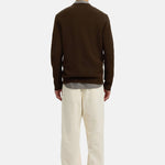 Maglia Dane Ls Knit Structure Crew Neck Selected 