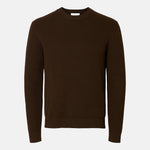Maglia Dane Ls Knit Structure Crew Neck Selected 