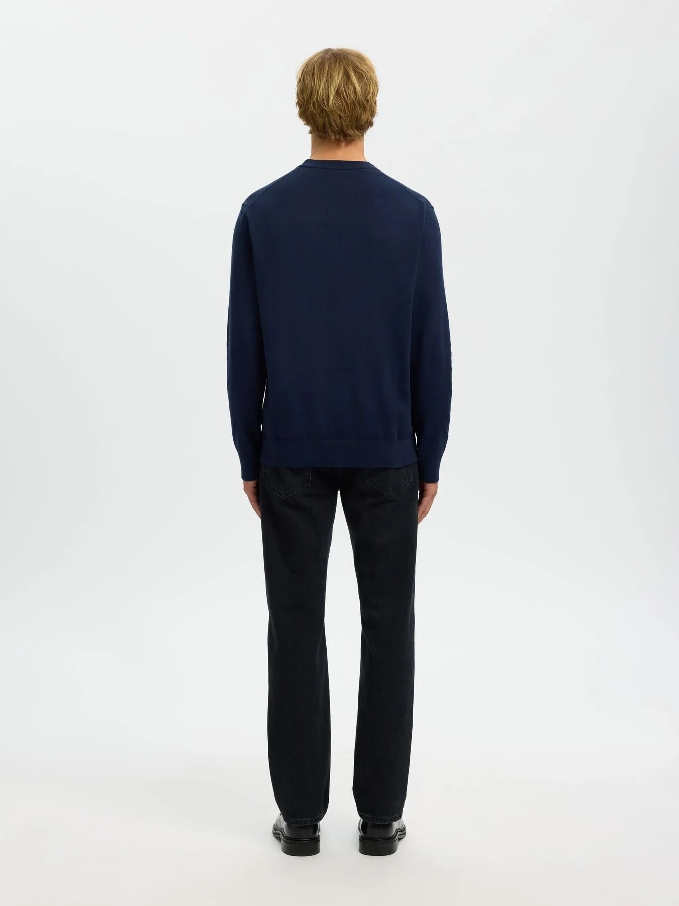 Maglia Torino Ls Knit Crew Neck Selected 
