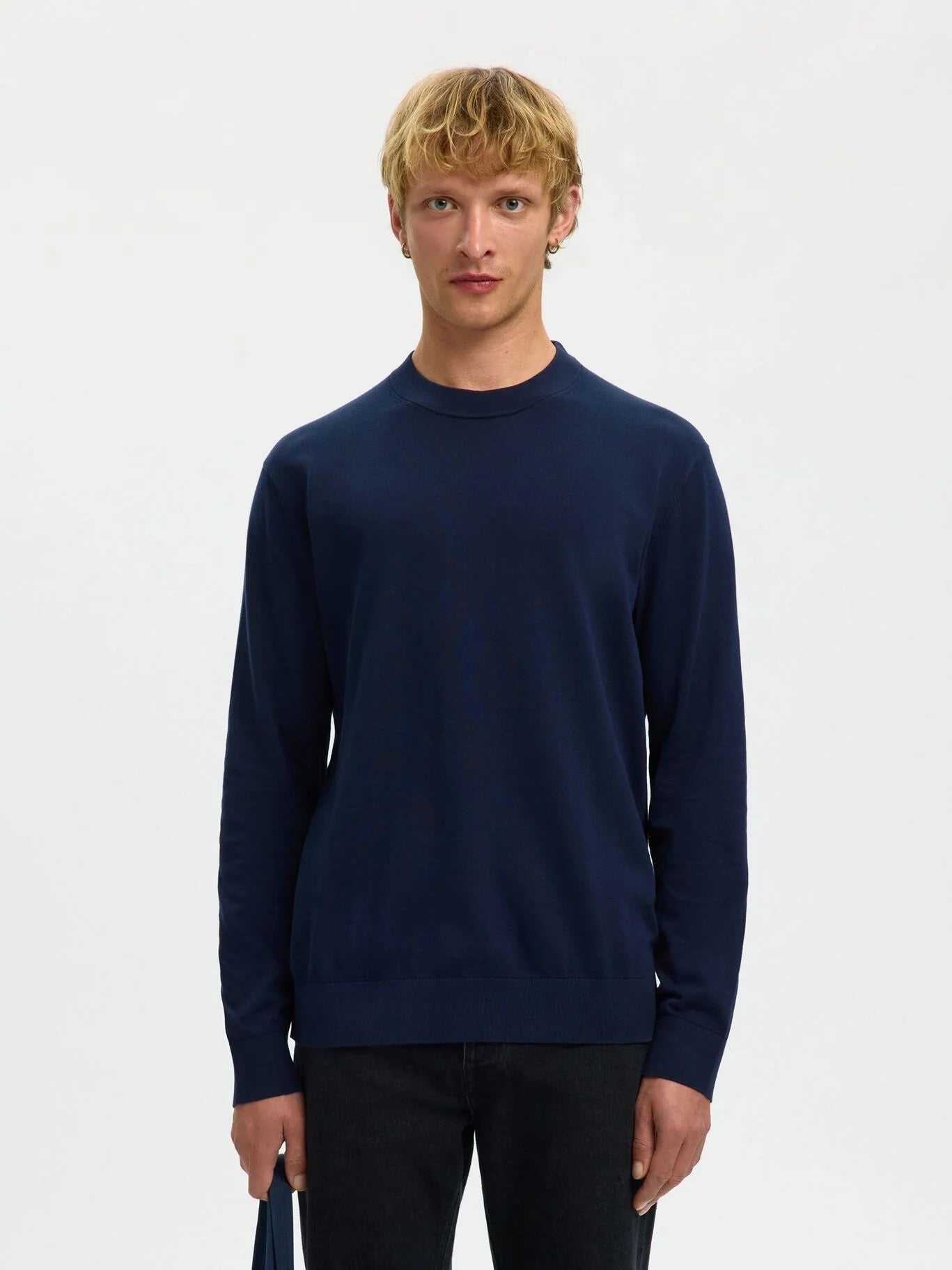 Maglia Torino Ls Knit Crew Neck Selected 