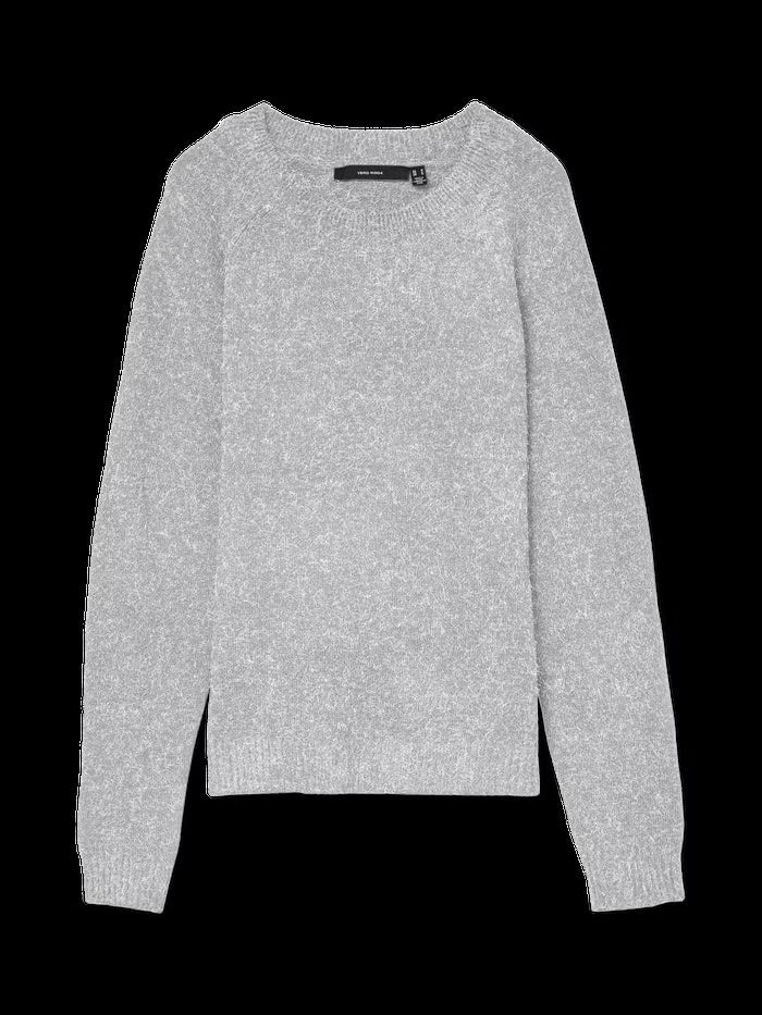 Maglia Donna Grigio Chiaro Melange Vero Moda Doffy 
