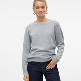 Maglia Donna Grigio Chiaro Melange Vero Moda Doffy 