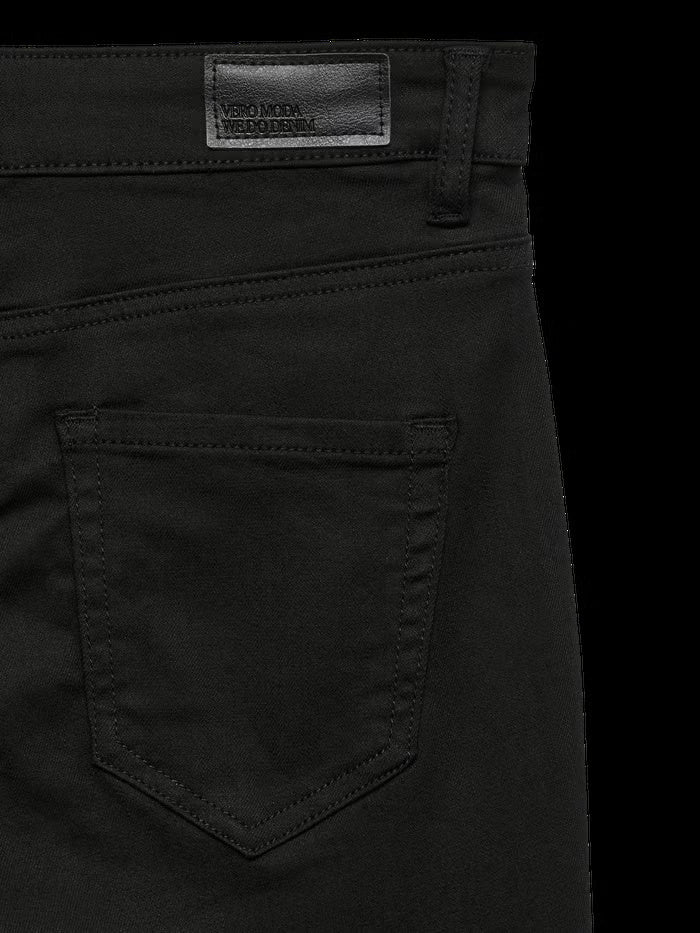 Jeans Donna Nero Flared Vero Moda Flash Vita Media 