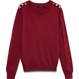 Maglia Dory Ls O-Neck Button Pullover Boo Vero Moda 