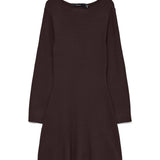 Abito Gold Lux Rib Ls Short Boatneck Dress Vero Moda 