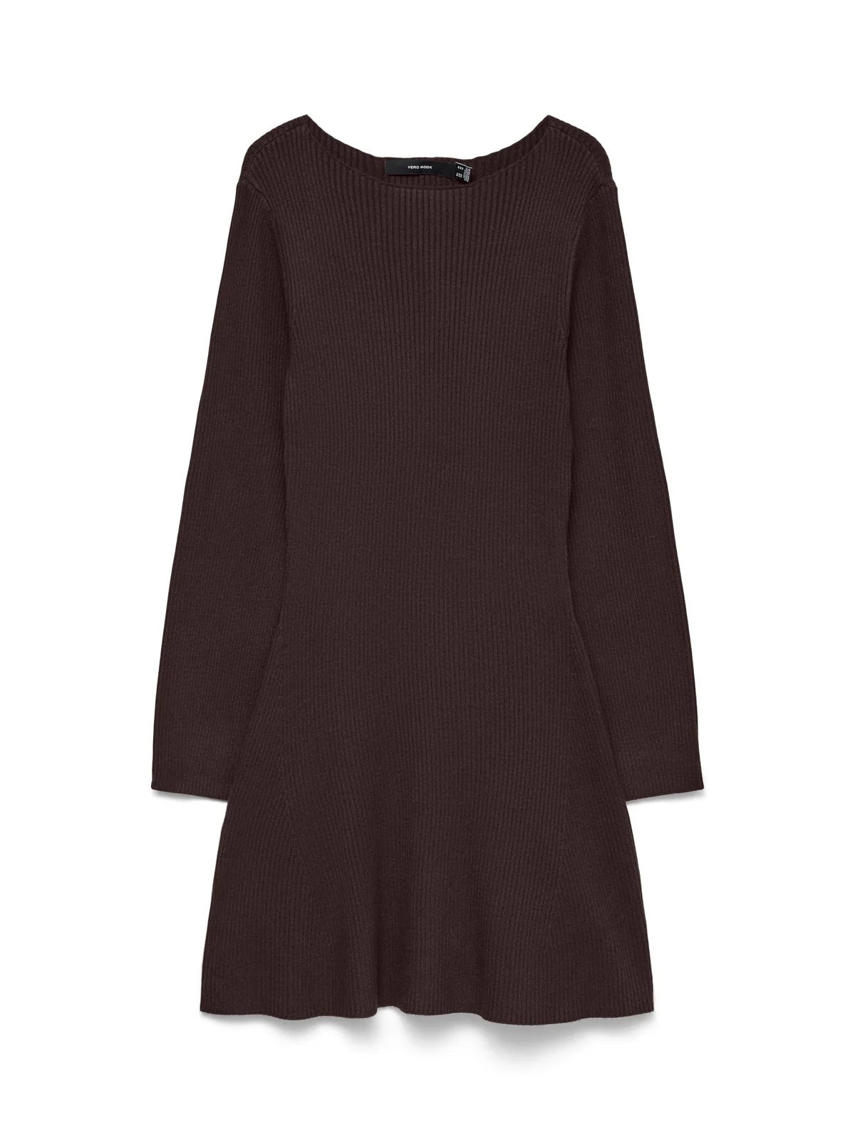 Abito Gold Lux Rib Ls Short Boatneck Dress Vero Moda 