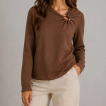Maglia Jain Buckle V-Neck Pullover Vero Moda 