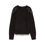 Maglia Abigail Ls O-Neck Pearl Pullover Vero Moda 
