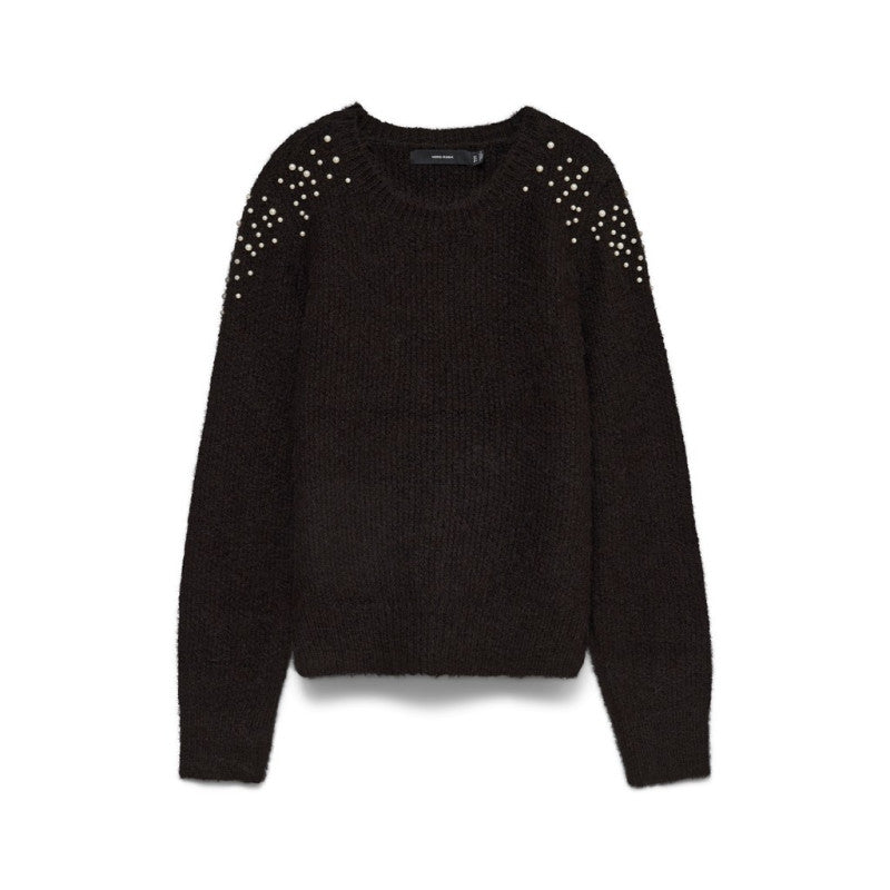 Maglia Abigail Ls O-Neck Pearl Pullover Vero Moda 