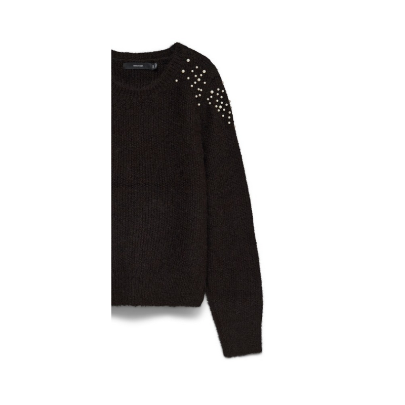 Maglia Abigail Ls O-Neck Pearl Pullover Vero Moda 
