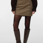 Gonna Kanva Mw Mini Houndstooth Skirt Vero Moda 