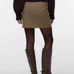 Gonna Kanva Mw Mini Houndstooth Skirt Vero Moda 