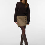 Gonna Kanva Mw Mini Houndstooth Skirt Vero Moda 