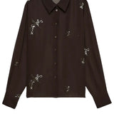 Camicia Gilma Pearl Ls Shirt Wvn Vero Moda 