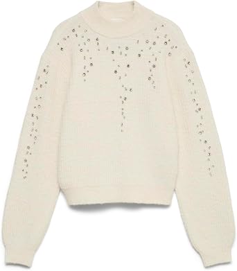 Maglia Parma Ls Highneck Pullover Prm Vero Moda 