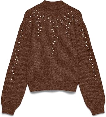 Maglia Parma Ls Highneck Pullover Prm Vero Moda 