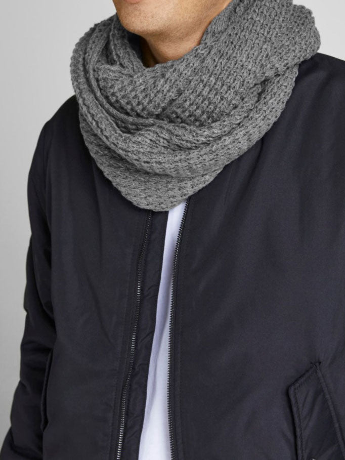 scaldacollo waffle 12127829GREY MELANGE JACK & JONES