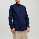 camicia parker 12227385PERFECT NAVY JACK & JONES