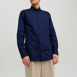 camicia parker 12227385PERFECT NAVY JACK & JONES