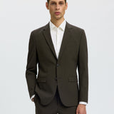 Giacca Uomo Selected Homme Liam Slim Fit Pied-de-Poule Marrone 16094325 