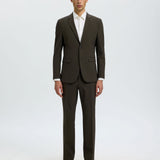 Giacca Uomo Selected Homme Liam Slim Fit Pied-de-Poule Marrone 16094325 