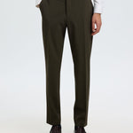 Pantalone Uomo Selected Homme Liam Slim Fit Pied-de-Poule Marrone 16094326 