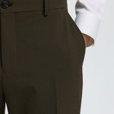 Pantalone Uomo Selected Homme Liam Slim Fit Pied-de-Poule Marrone 16094326 