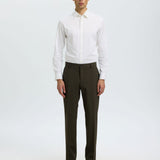 Pantalone Uomo Selected Homme Liam Slim Fit Pied-de-Poule Marrone 16094326 