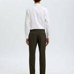 Pantalone Uomo Selected Homme Liam Slim Fit Pied-de-Poule Marrone 16094326 