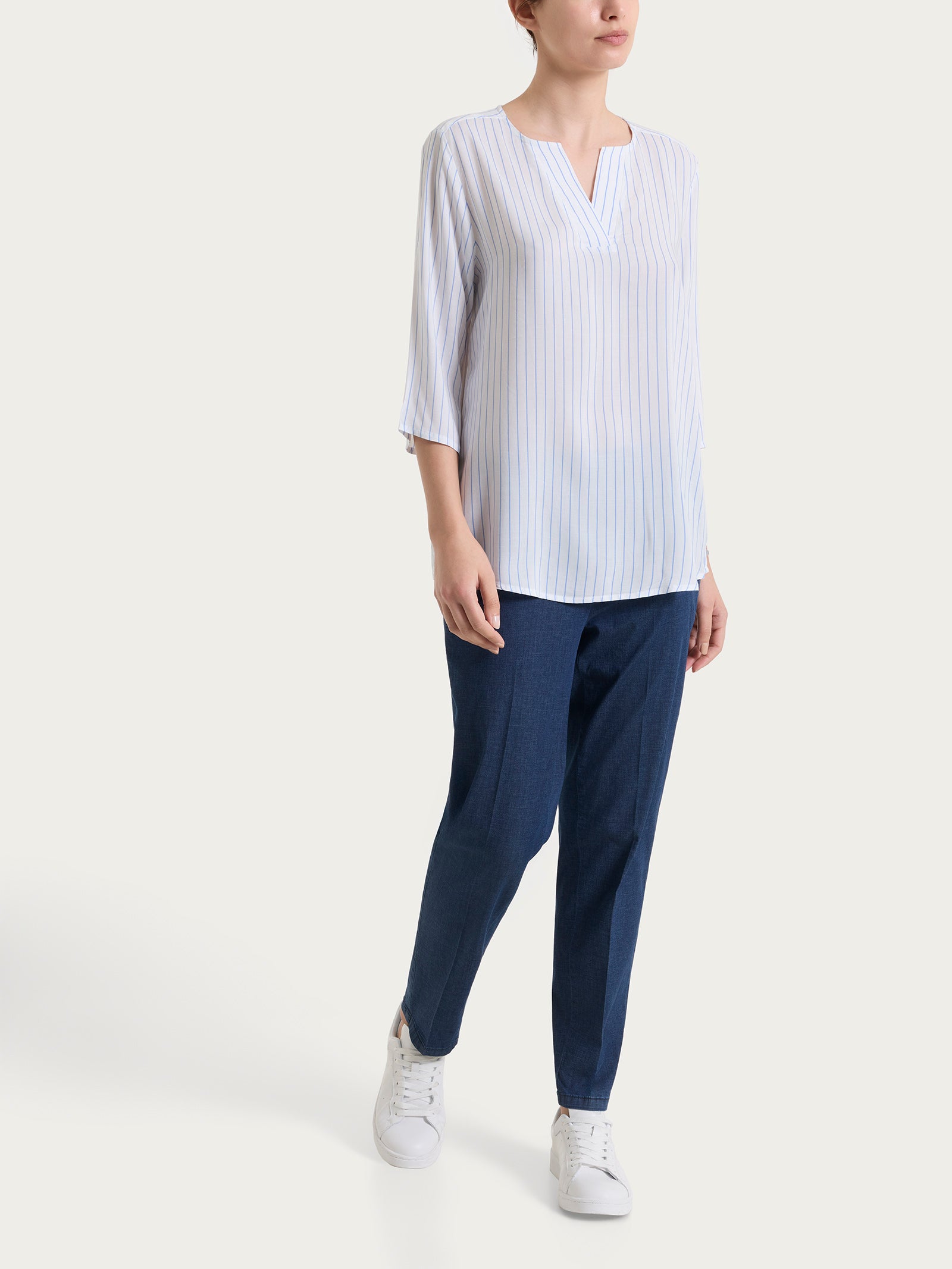 Camicia M3/4 Scollo V Ragno 