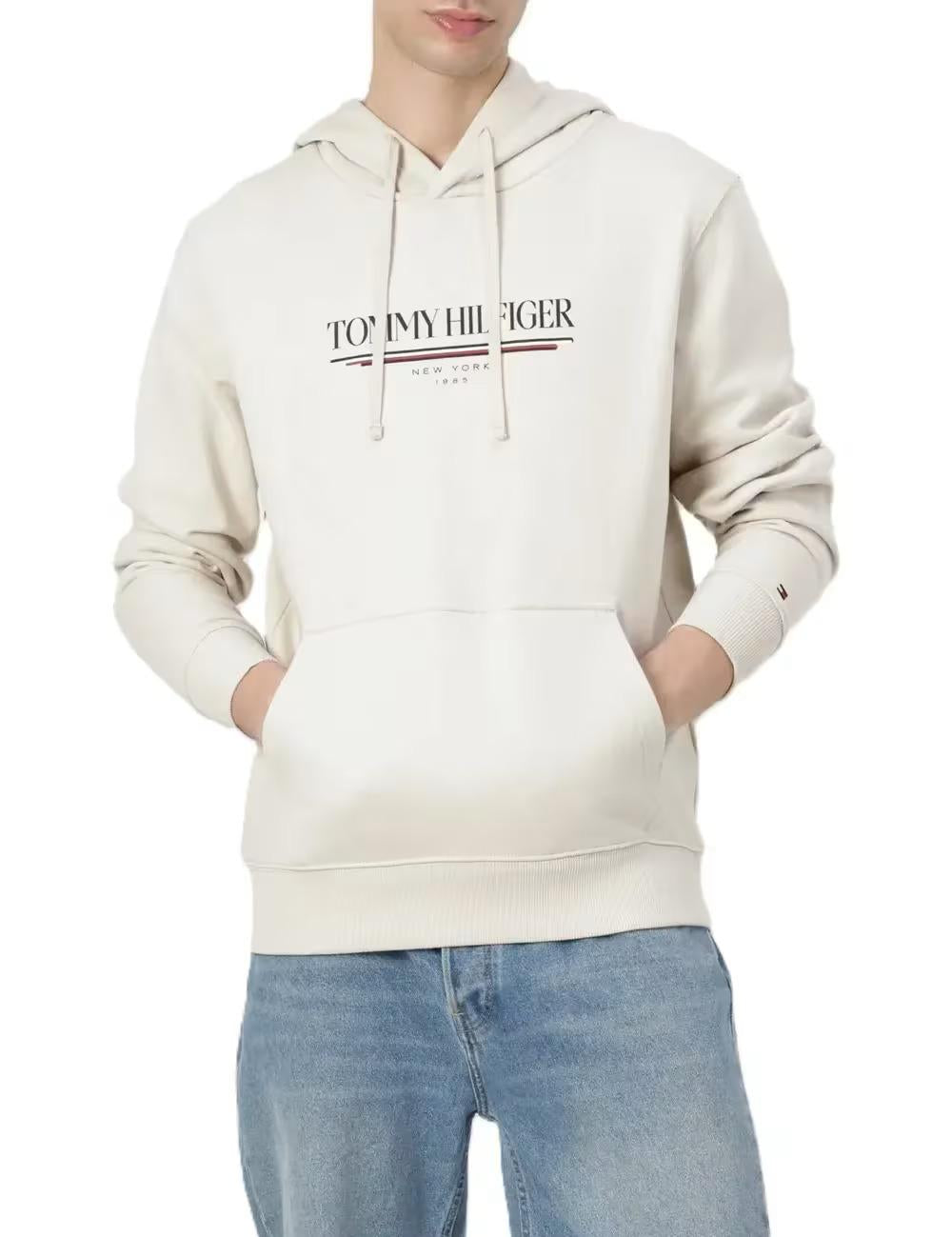 FELPA MW0MW40534White TOMMY HILFIGER